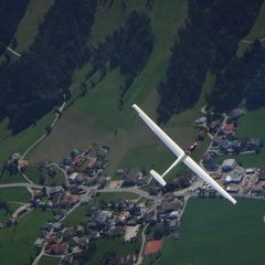 Flugwegposition um 11:54:46: Aufgenommen in der Nähe von Gemeinde Thiersee, 6335, Österreich in 2451 Meter